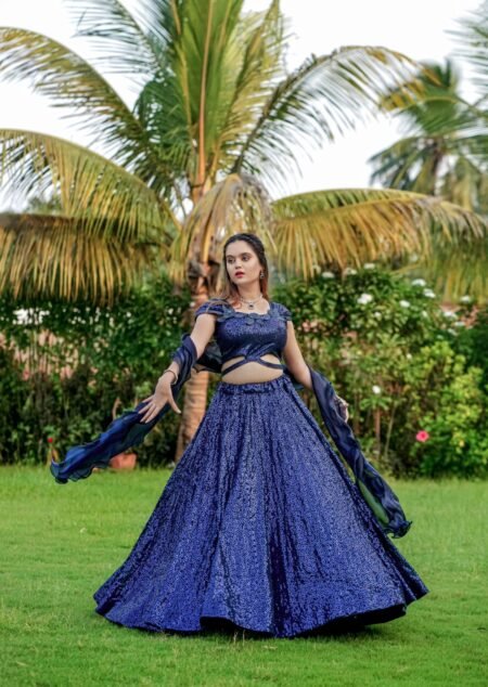Malishka Export Georgette With Embroidery Lehenga Choli Set