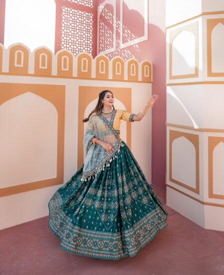 Malishka Export Chinon With Embroidery Lehenga Choli Set