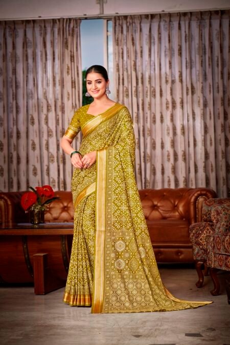 Malishka Export Cotton Printed Saree With Unstiched Blouse Piece
