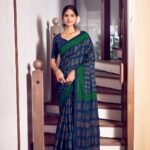 Malishka Export Cotton Printed Saree With Unstiched Blouse Piece
