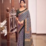 Malishka Export Cotton Printed Saree With Unstiched Blouse Piece