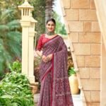 Malishka Export Cotton Printed Saree With Unstiched Blouse Piece