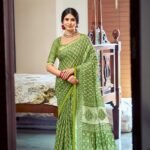 Malishka Export Cotton Printed Saree With Unstiched Blouse Piece