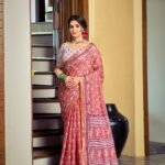 Malishka Export Cotton Printed Saree With Unstiched Blouse Piece