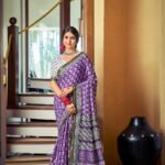 Malishka Export Cotton Printed Saree With Unstiched Blouse Piece