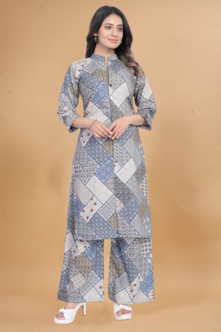 Malishka Export Women's Muslin Cotton Printed co-ord set