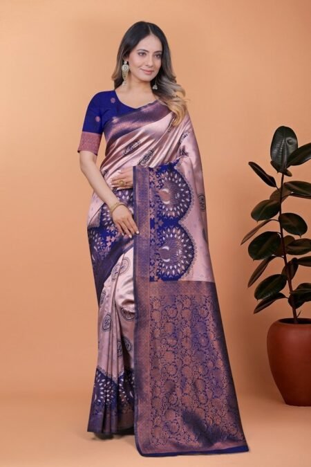 Avantini  Royal Enchant Banarasi Silk Saree With Unstitched Blouse Piece