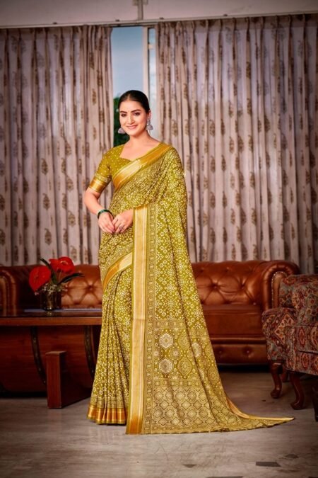 Malishka Export Cotton Printed Saree With Unstiched Blouse Piece