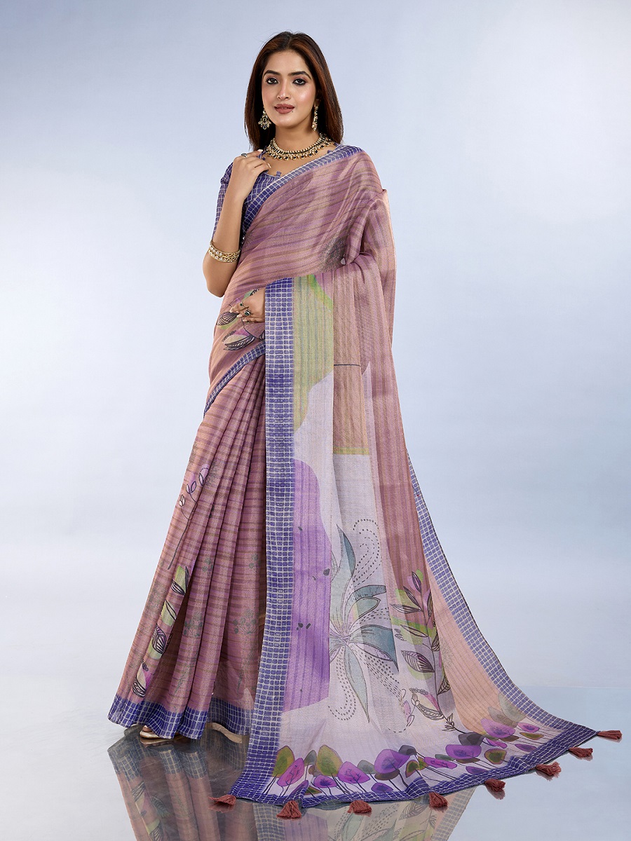 Erode Anmol Digital Print Saree With Unstiched Blouse Piece