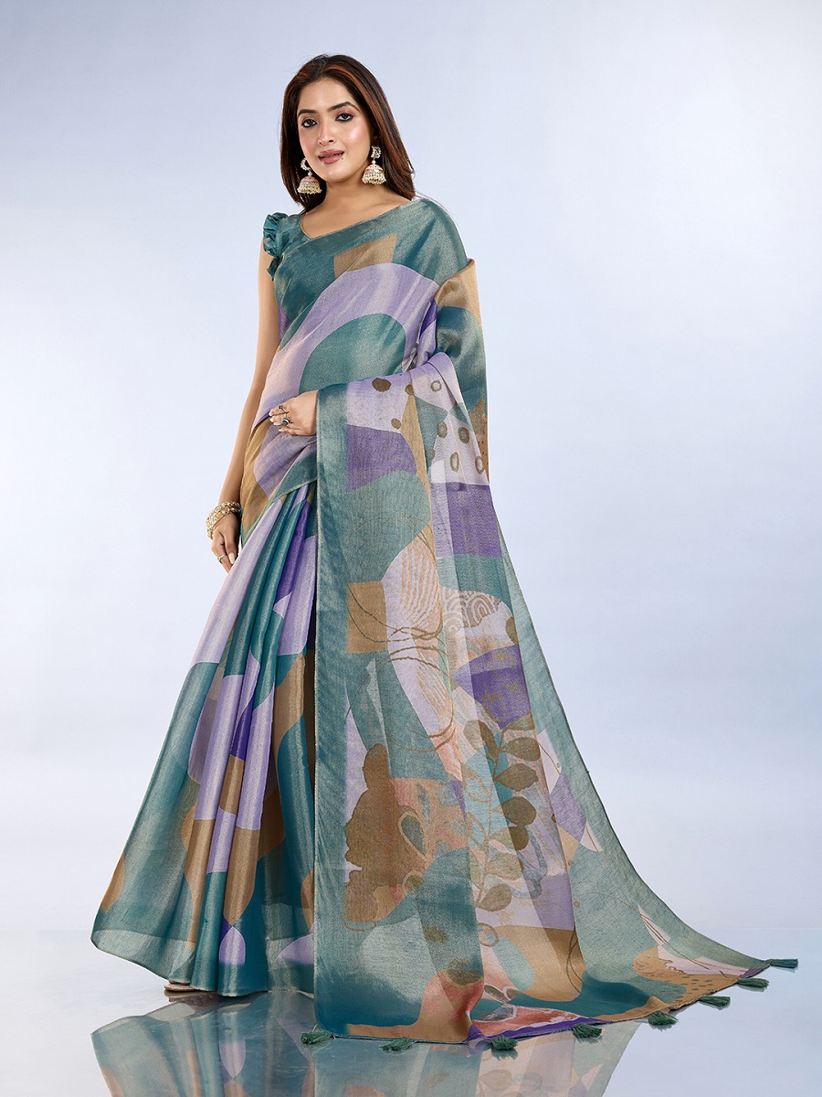 Erode Anmol Digital Print Saree With Unstiched Blouse Piece